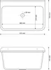 Granitan - Waschbecken - Ausgussbecken - 61x41x30 cm - Grau Produktbild-Vorschau 13