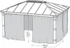 Palram - Canopia Vorhänge für Pavillon Dallas 4900 Grau Produktbild-Vorschau 7