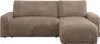 A brown corduroy sectional sofa is shown against a white background. Produktbild-Vorschau