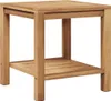 Table basse marron 45 X 45 X 45 Cm Teck massif Lumarko ! Voir les images du produit 1