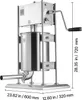 VEVOR insaccatrice manuale 10 litri verticale per salsicce Anteprima dell’immagine prodotto 8