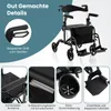 COSTWAY 2in1 Fauteuil roulant & déambulateur pliable & Voir les images du produit 8
