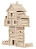 A wooden log cabin toy structure. Anteprima dell’immagine prodotto