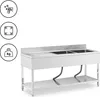 Expondo Royal Catering Dřez - 2 vany - nerezová ocel - 180 Náhled obrázku produktu 2