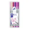 STAEDTLER Fineliner triplus "MY flamingo COLOURS" 6er Etui Produktbild-Vorschau 6