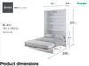 MEBLINI Schrankbett Bed Concept - Wandbett mit Lattenrost - Produktbild-Vorschau 8