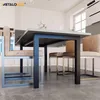 A modern dining set with a large rectangular table and chairs in a contemporary kitchen setting. Anteprima dell’immagine prodotto