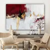 MuchoWow® - Leinwandbilder - Rot - Marmor - Abstrakt - Gold Produktbild-Vorschau 7