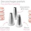 ScrapCooking 3er-Set Spritztüllen Edelstahl für Macarons Produktbild-Vorschau 5