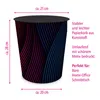 itenga Papierkorb mit Schreibunterlage Motiv Bunte Wellen Produktbild-Vorschau 3