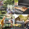 SunJas Holzkohlegrill CA-6146 Grillwagen Temperaturanzeige Produktbild-Vorschau 4