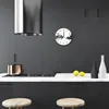 Glasuhr Wanduhr Küchenuhr Echt-Glas 30fi cm Steine Spa weiß Produktbild-Vorschau 3