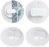 4 Stück Schutz-Spritzschutz-Clips Duschvorhang Clips Produktbild-Vorschau 1