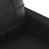 3-tlg. Sofagarnitur mit Kissen Schwarz Kunstleder Produktbild-Vorschau 7