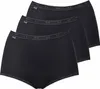 sloggi Damen Maxislip 3-Pack Basic+ - BLACK - Größe 48 Produktbild-Vorschau 1