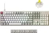 A mechanical keyboard and a keyboard switch are displayed against a white background. Produktbild-Vorschau