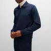 Hugo Boss Pullover Stehkragen dunkelblau einfarbig Produktbild-Vorschau 17