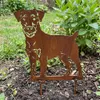 Edelrost Deutscher Jagdterrier - Rost Deko Hund Rostfigur Produktbild-Vorschau 2
