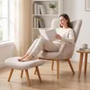 HOMCOM Ohrensessel mit Hocker, Relaxsessel, Polstersessel Produktbild-Vorschau 8