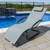 Wave Lounger – Aluminium – Grau Auf Matt Schwarz Produktbild-Vorschau 3