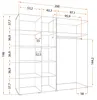 Drehtürenschrank  Kleiderschrank Bari 200cm, San Remo/San Produktbild-Vorschau 7