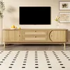 Mobile TV Merax con superficie in rattan, mobile TV con Anteprima dell’immagine prodotto 1