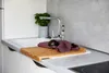 WENKO Schneide Brett mit Anlegekante Bambus 45x35cm Küchen Produktbild-Vorschau 4