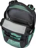 An open backpack showing its interior compartments. Produktbild-Vorschau