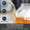Creano Teekanne aus Glas mit Deckel für 500ml Tee für Produktbild-Vorschau 4