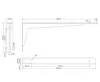 Verstärkter Wandhalter, Regalträger 200 x 500 x 40 mm, 2 Produktbild-Vorschau 2