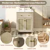 Mobile da bagno Merax con lavabo in Vetroceramica, mobile Anteprima dell’immagine prodotto 5