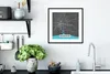 MuchoWow® Gerahmtes Poster Bangkok - Blau - Karte - Produktbild-Vorschau 4
