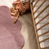 Volero - Kinderteppich Waschbar - Coco Blume Dunkelrosa - Ø Produktbild-Vorschau 8