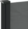A close-up view of a retractable side awning attached to a black post. Anteprima dell’immagine prodotto