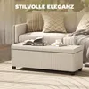 HOMCOM Sitzbank mit Stauraum Polsterbank mit Cord-Optik, Produktbild-Vorschau 4