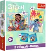 Trefl Puzzle 2in1 + Memo Giorno delle Nozze Lilo & Stitch Anteprima dell’immagine prodotto 1