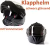 CMX Casco integrale ribaltabile Spacer nero lucido  "M" Anteprima dell’immagine prodotto 2