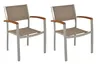 Two outdoor chairs shown side-by-side against a white background. Produktbild-Vorschau