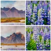 Bild auf Leinwand - Leinwandbild - Berge Wiese Blumen - Produktbild-Vorschau 8