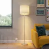Lindby Stehlampe Everly, weiß, Textil, 166 cm hoch, E27 Produktbild-Vorschau 2