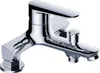 A chrome-finished bathtub faucet shown against a white background. Produktbild-Vorschau