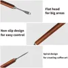Latte Art Stift Edelstahl Holzgriff 15,5 cm Kaffeekunst Anteprima dell’immagine prodotto