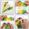 com-four® 2x Schultüte 30cm - Geschwisterschultüten aus Produktbild-Vorschau 3