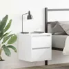 vidaXL Szafki nocne ścienne 2 szt. Biały 38x34x40 cm Podgląd zdjęcia produktu 1