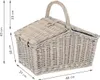 Picknickkorb geflochtene Weide + Zubehör 23 tlg. für 4 Produktbild-Vorschau 4