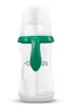 A baby bottle with a green handle and cap, shown against a white background. Podgląd zdjęcia produktu