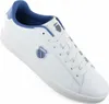 A white K-Swiss sneaker with blue accents is shown against a white background. Produktbild-Vorschau
