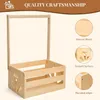 Holz Baby Geschenk Korb mit Griff, Holz Babyparty Schrank, Produktbild-Vorschau 5