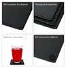 4x břidlicové talíře 10x10cm podtácek dekorativní talíř Náhled obrázku produktu 4