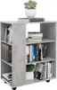 vidaXL Armoire à roulettes gris béton 60x35x75 cm Bois Voir les images du produit 9